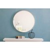 Elegant Lighting Metal frame Round Mirror 24 inch Silver finish - 3 of 4
