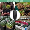 Unique Bargains Plastic Deep Drainage Holes Indoor Outdoor Gardening Plant Nursery Pots Black - 4 of 4