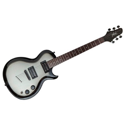 Monoprice Indio 66 Classic Electric Guitar - Silver Burst, With Gig Bag