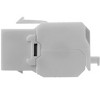 Monoprice Cat6A RJ45 Toolless 180-Degree Keystone Jack for 22-24AWG Solid Wire, White - 3 of 4