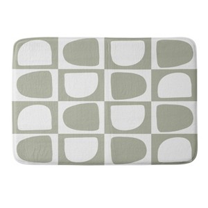 Summer Sun Home Art Bath Rug Sage - Deny Designs - 1 of 3