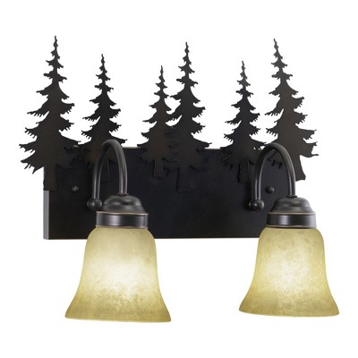 Vaxcel Yosemite 2 - Light Vanity in  Burnished Bronze