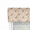 RLF Home 100% Cotton High Quality Flor Tailored Window Valance with 1.5" Rod Pocket 50" W X 12" L Natural - 4 of 4