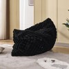 TYBOATLE 3 in 1 Bean Bag Chair, Giant Bean Bag Couch Sofa with High-Density Memory Foam, Suitable for Gaming, Bedroom, Black - 4 of 4