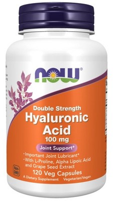 Hyaluronic Acid 100 mg by Now Foods  -  120 VegCap