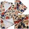 Clearlove Men's Hawaiian Shirt Short Sleeves Printed Button Down Summer Beach Dress Shirts - 4 of 4