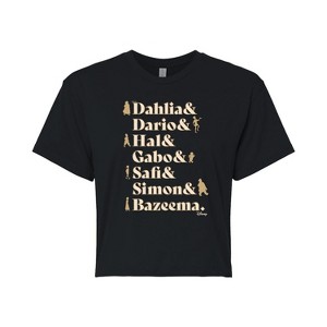 Women's - Disney - Dahlia Dario Hal Gabo Safi Simon Bazeema Cropped Graphic T-Shirt - 1 of 4