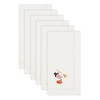 Saro Lifestyle Frosty Embroidered Snowman Napkin (Set of 6), White, 20"x20" - 3 of 3