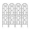 Maggift Patio Decorative Screens, Elegant Vine Pattern Yard Fencing, Pet-Safe Decorative Fence for Yard, Patio, Black, 19.7"*19.7"*86.7" - 2 of 4