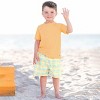 RuggedButts Kids Gingham Swim Trunks - Summertime Gingham, 7 - 2 of 3