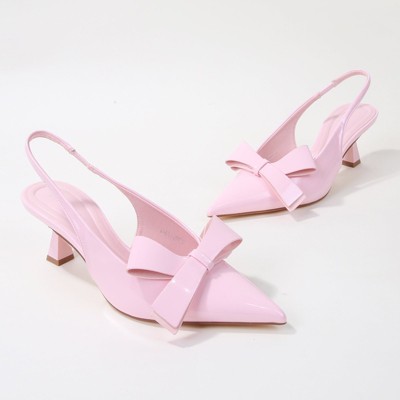 Berness Women's Calliope Patent Slingback Kitten Heels - image 2