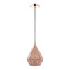 Livex Lighting Aberdeen 1 - Light Pendant in  Rose Gold - 3 of 4
