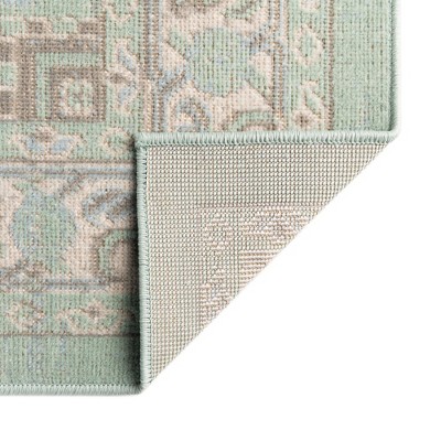 Mint Medallion 8' x 10' Rectangular Easy Care Area Rug