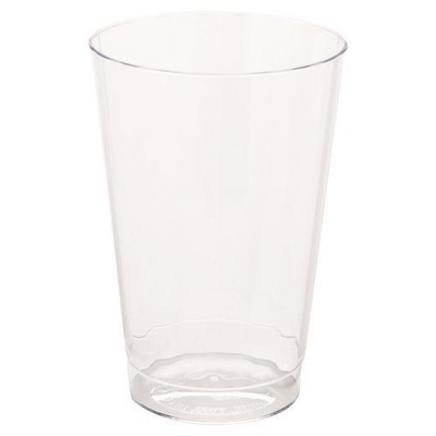 WNA Classic Crystal Plastic Tumblers, 12 oz, Clear, Fluted, Tall, 20 Pack, 12 Packs/Carton