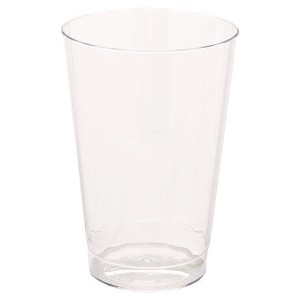 WNA Classic Crystal Plastic Tumblers, 12 oz, Clear, Fluted, Tall, 20 Pack, 12 Packs/Carton - 1 of 1