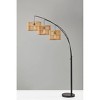 82" Cabana Collection 3-Arm Arc Lamp Black - Adesso - image 4 of 4