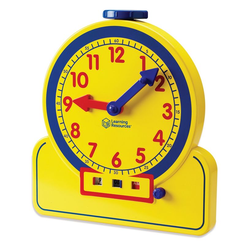 Learning Resources Primary Time Teacher 12-Hour Learning Clock, Teaching clocks for Kids, Ages 4+, 3 of 7