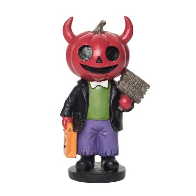 Gallerie Ii Kid With Devil Pumpkin Head Halloween Figure : Target