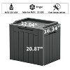 LACOO 32 Gal. Outdoor Resin Deck Box with Seat - 3 of 4