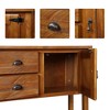 NicBex Sideboard Buffet Cabinet Retro Style Storage Cabinet with 2 Drawers and Bottom Shelf Cabinet with Solid Wood Frame for Dining Room - 3 of 4