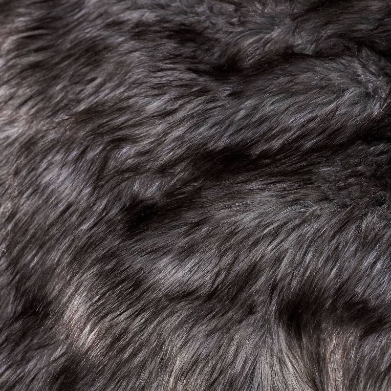 3" Leeson Faux Fur Bean Bag - Christopher Knight Home, 4 of 5