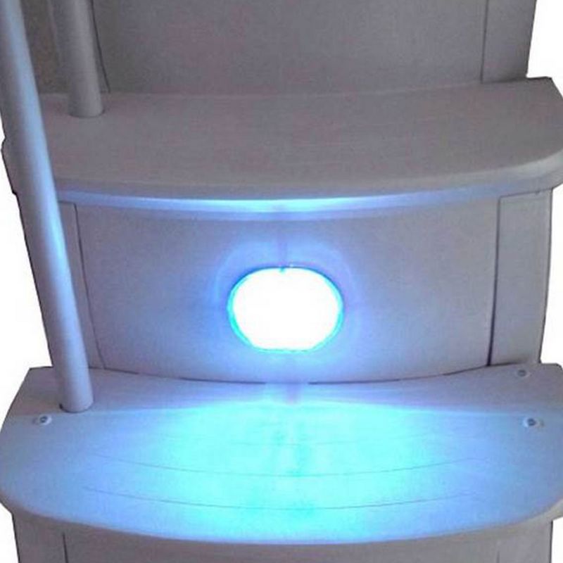 Main Access iStep Above Ground Pool Entry Steps Ladder w/ LED Light + 2 Weights, 3 of 7