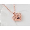 Anna-Kaci Zircon Crystal Rhinestone Jewelry Heart Pendant Necklace Perfect for Wife on Wedding Anniversary, Valentine's, or Mother's Day - 4 of 4