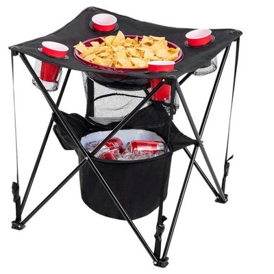 Monoprice Tailgating Table with Insulated Cooler, Portable, Compact and Collapsable, For BBQ, Picnic and Tailgate - Pure Outdoor Collection