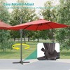 Sonkuki 10X8FT Outdoor Patio Cantilever Umbrella With Canopy, 360°Rotation Offset Umbrella - 4 of 4