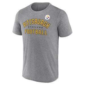 NFL Pittsburgh Steelers Men's Gray Athleisure T-Shirt - 1 of 3