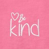 Dalix Be Kind Embroidered Cotton Relaxed Fit Short Sleeve Crewneck Tee Shirt Women - 4 of 4