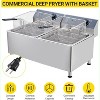 Commercial 11 L/3.3 gal Deep Fryer 1700W,Stainless Steel Electric Fryer with Adjustable Thermostat, Extra-Thick 6 LB Basket - 4 of 4