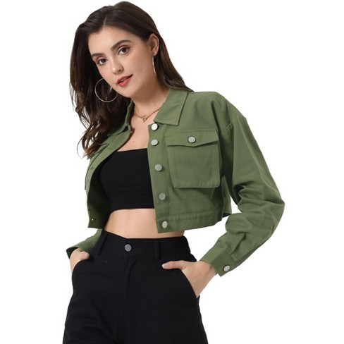 Cropped on sale jacket target