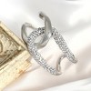 SOHI Women's Metallic Silver The Opposta Cuff Bracelet - 2 of 4
