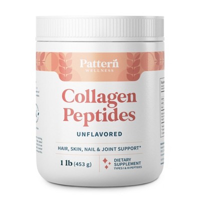 Pattern Wellness Collagen Peptides Powder - Unflavored (16 ounces)