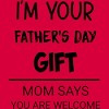 Junior's Design By Humans I'm Your Father's Day Gift Black Text By sukhendu12 T-Shirt - 2 of 2