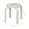 ECR4Kids Bentwood Stackable Stools, 6-Piece - 2 of 4