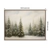 Amanti Art Traditional Snowy Forest Landscape by The Creative Bunch Studio Canvas Art Framed - 3 of 4