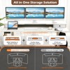 Tangkula 63" x 24" Standing Desk with Drawers Electric Stand-up Desk with Monitor Stand - 4 of 4