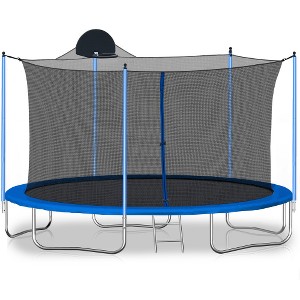 UNISOAR Trampoline for Adults & Kids with Basketball Hoop - 1 of 4