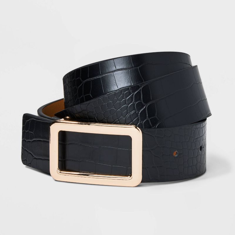 Women's Square Buckle Belt - A New Day™, 1 of 5