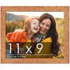 PosterPalooza | Photo Size Shabby Chic Orange Frame - UV Acrylic, Foam Board Backing, Hanging Hardware - 2 of 4