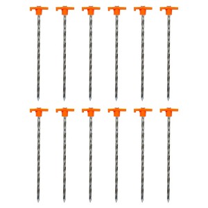 Stansport Helix Steel Tent Stake - 12 Pack - 1 of 4