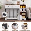 47" Dog Crate Furniture, Wooden Dog Kennel with Drawers and Shelves, Large Dogs Crate Furniture TV Stand, for Large Medium Dogs - 2 of 4