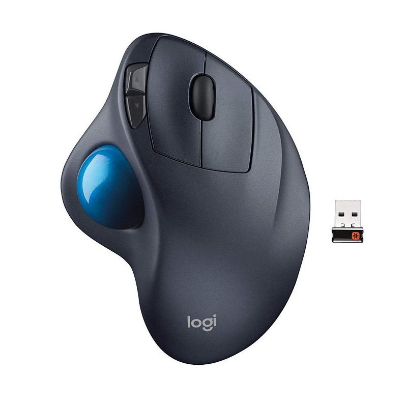 Logitech M570 Wireless Trackball Mouse, 1 of 2