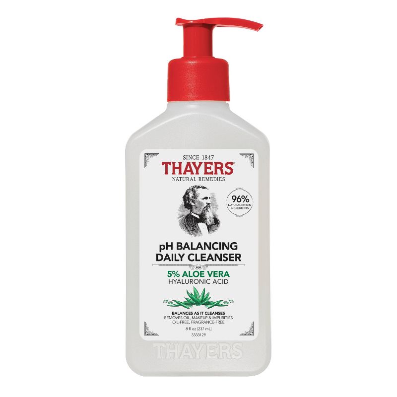 Thayers Natural Remedies pH Balancing Gentle Face Wash with Aloe Vera - 8 fl oz, 1 of 16