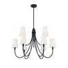 Savoy House Cameron 9 - Light Chandelier in  Warm Brass - 3 of 4