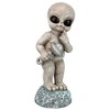 Design Toscano Zeta the Toddler Gray, Roswellian Baby Alien Statue - 2 of 4