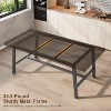 Industrial Dining Table for 6-8 People, 70.87" Long Wooden Kitchen Table with Sturdy Metal Frame for Dining room, Kitchen - 4 of 4
