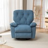 Swivel Recliner Rocking Chair, Soft Lounge Chair with Side Pocket for Living Room, Bedroom, Relaxing Chair For Home – Cuddlewood - 2 of 4
